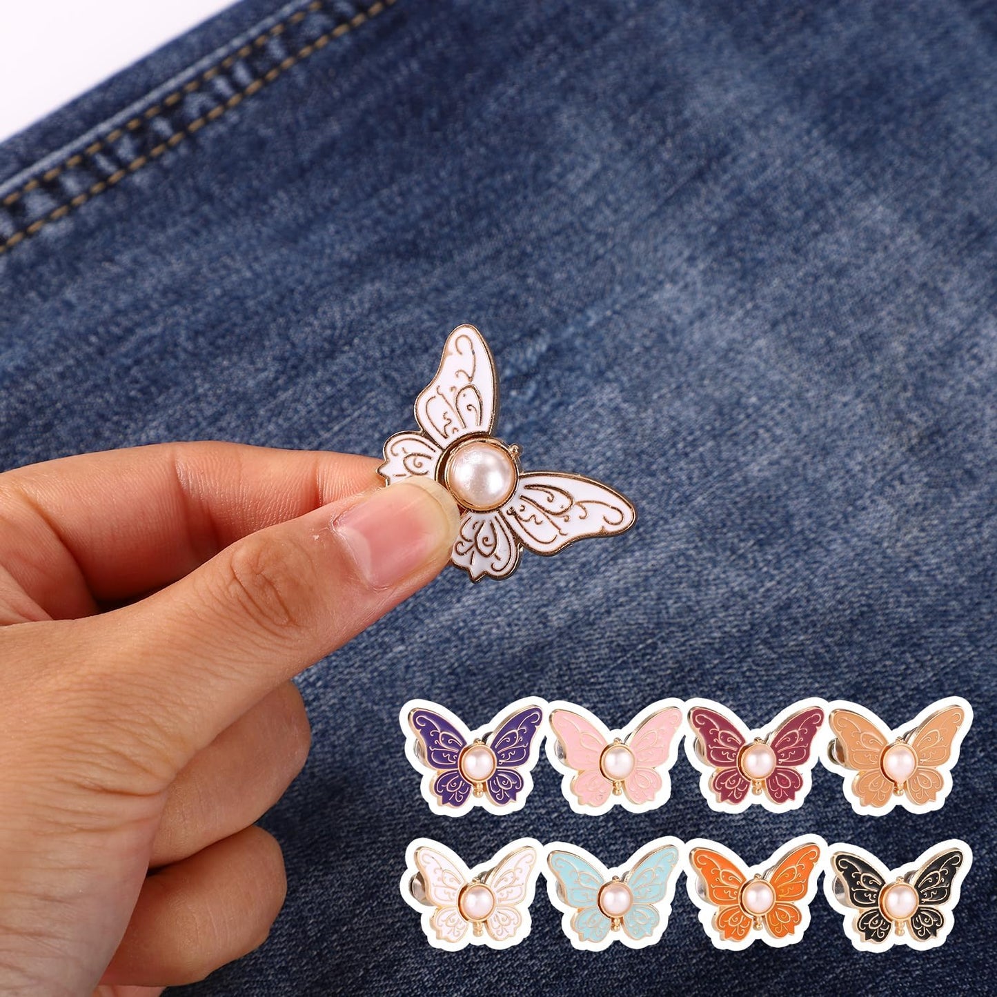 🦋8Pcs Butterfly Pants Waist Tightener
